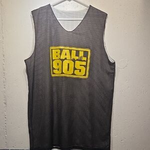 Ball 905 - Reversible Basketball Jersey - Black & White w/ Gold